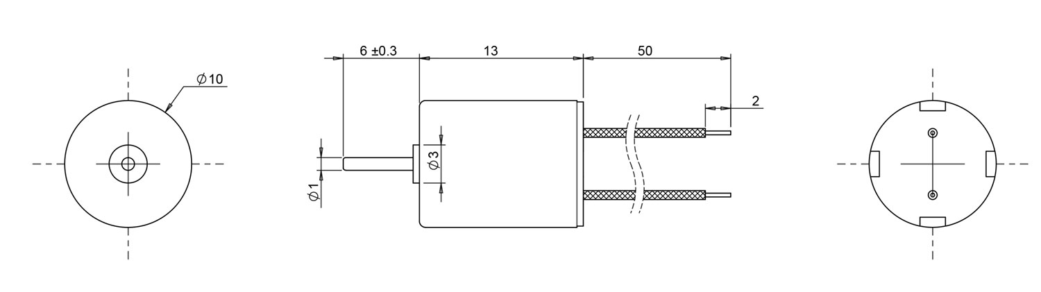 1013 coreless motor drawing