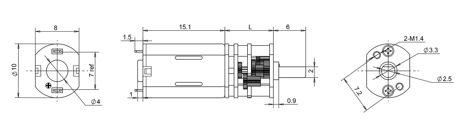 10mm metal gear motor