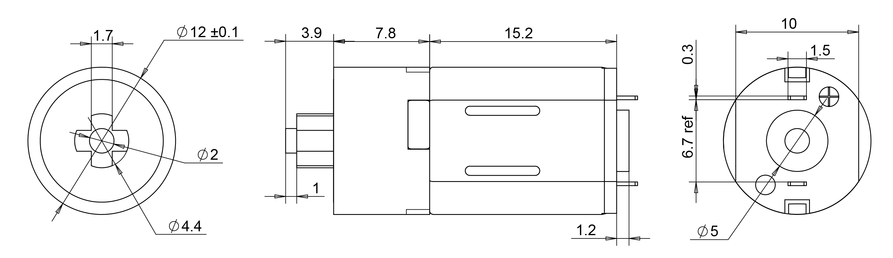 12mm plastic gear motor