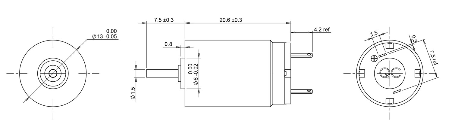 1320 coreless dc motor