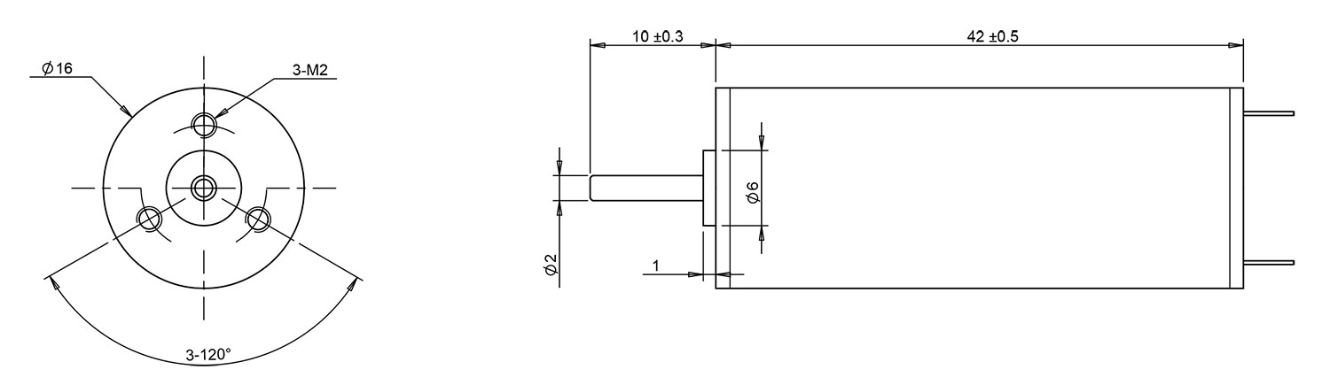 16MM Coreless motor 1642