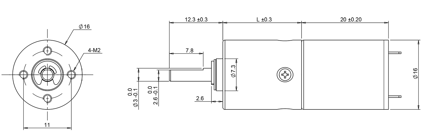 16mm planetary gear motor