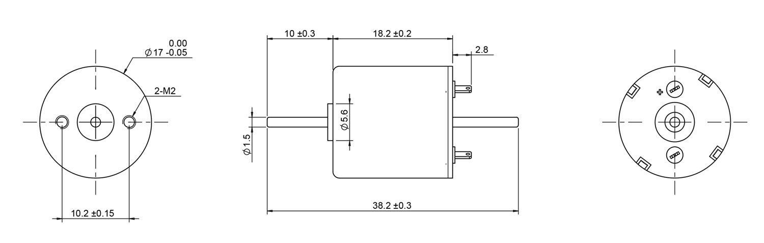 17mm coreless motor 1718