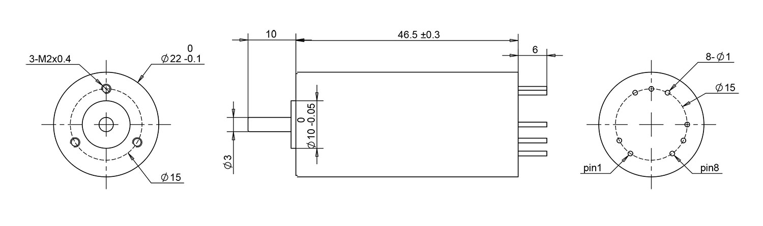 2246 coreless motor