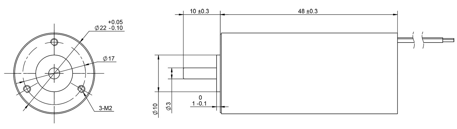 22mm coreless brushless motor