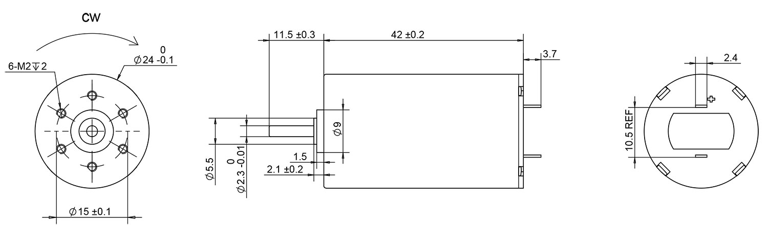 2442 motor drawing