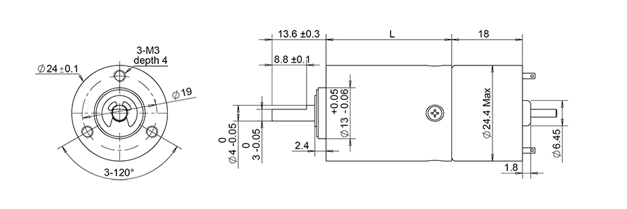 drawing gearmotor