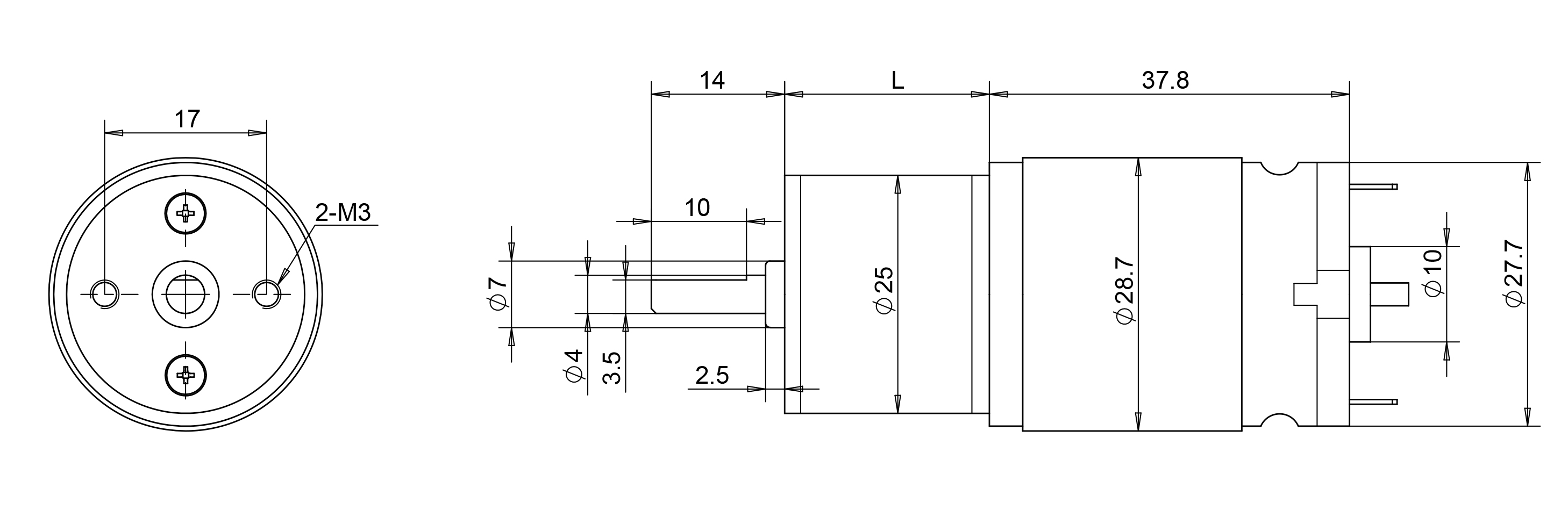 25GB2838 drawing