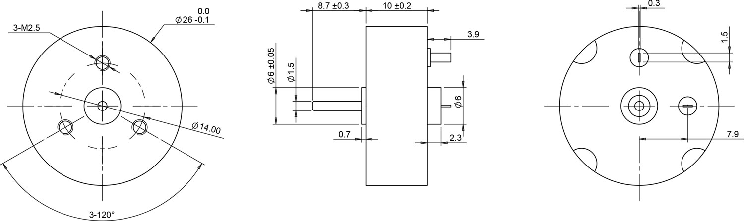 coreless motor 2610