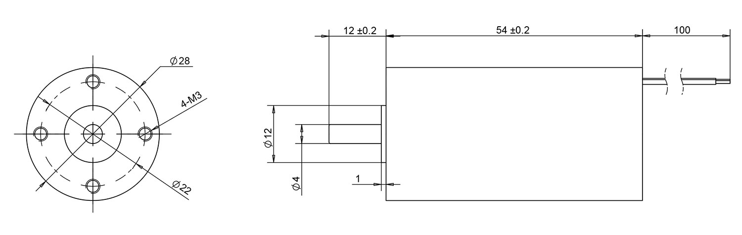 28mm coreless brushless motor