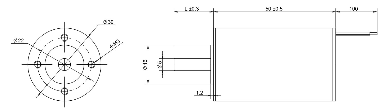 30mm brushless coreless motor