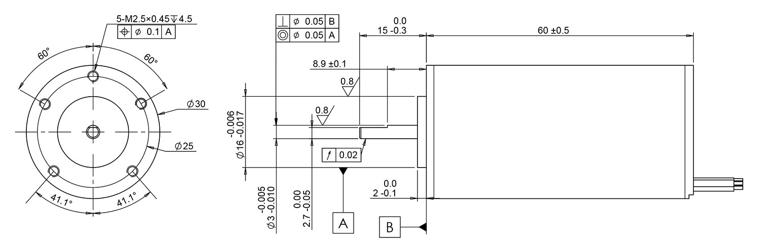 3060 brushless motor drawing