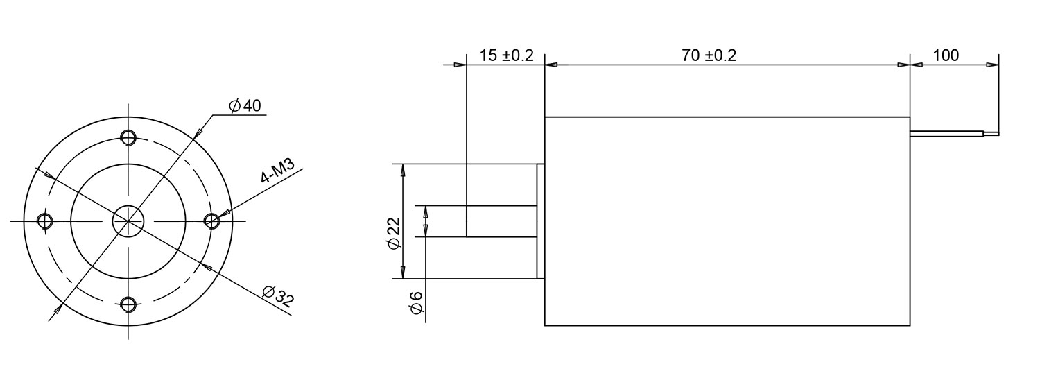 40mm brushless coreless motor