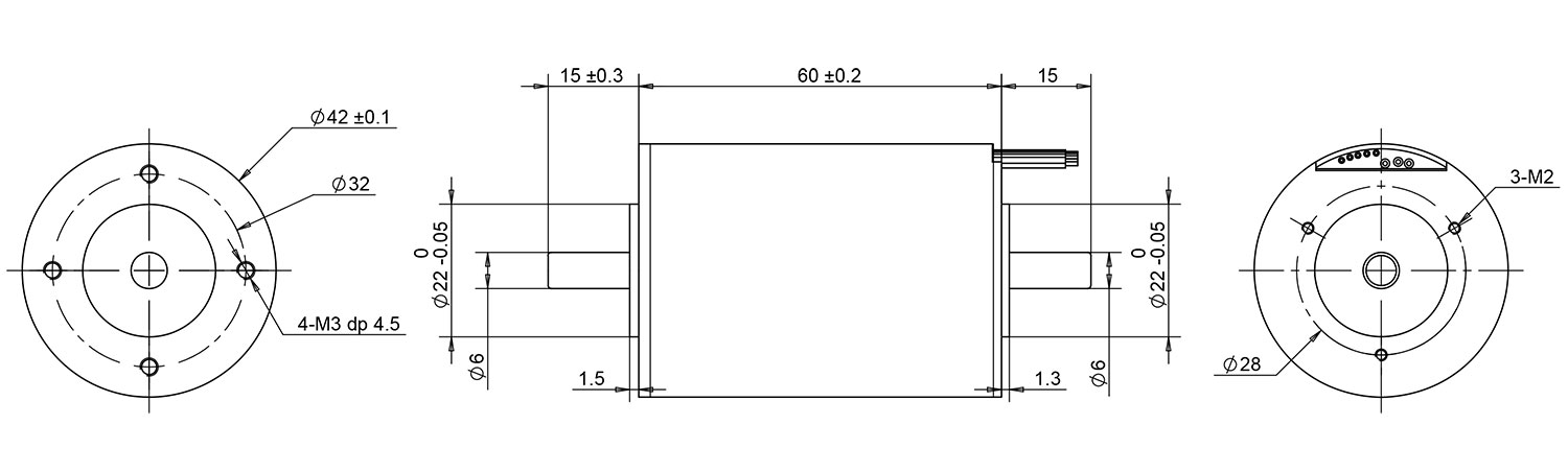 42mm brushless coreless motor