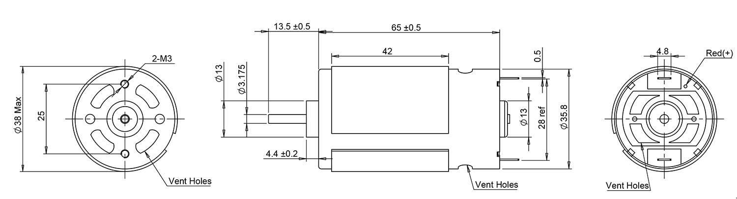 560 dc motor