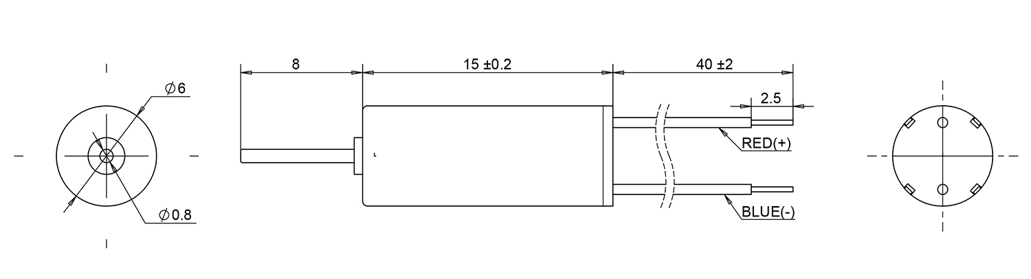 615 coreless dc motor