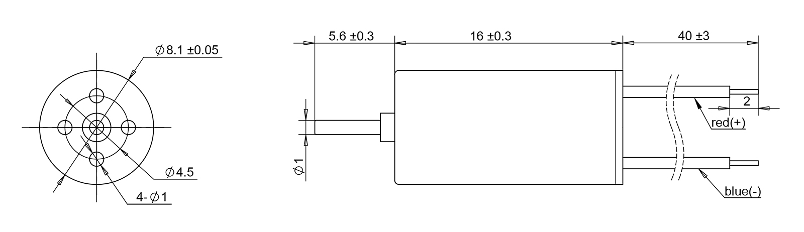 816 coreless motor