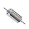 12V coreless dc motor two shaft