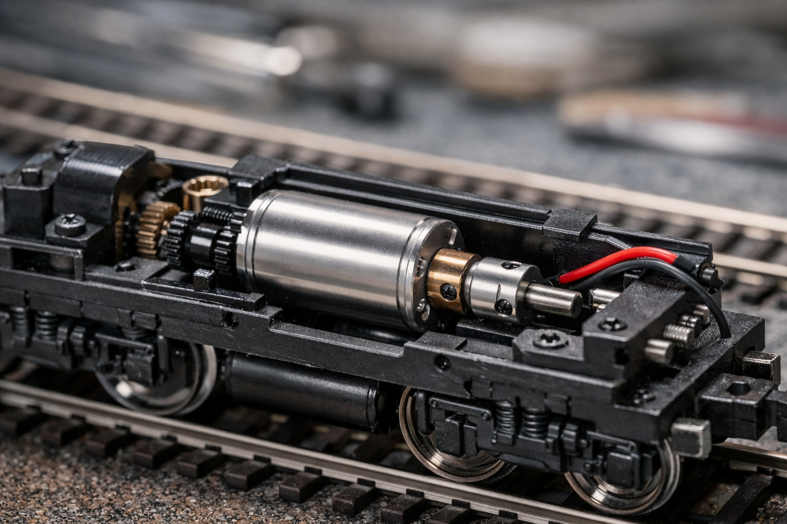 Model train with micro motor
